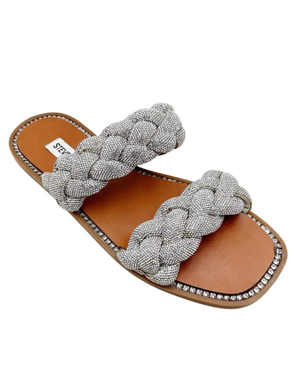 {Steve Madden} Newbie Rhinestone Embellished Sandals
